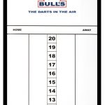 Bull's Glass Basic scorebord 60x30 cm Black