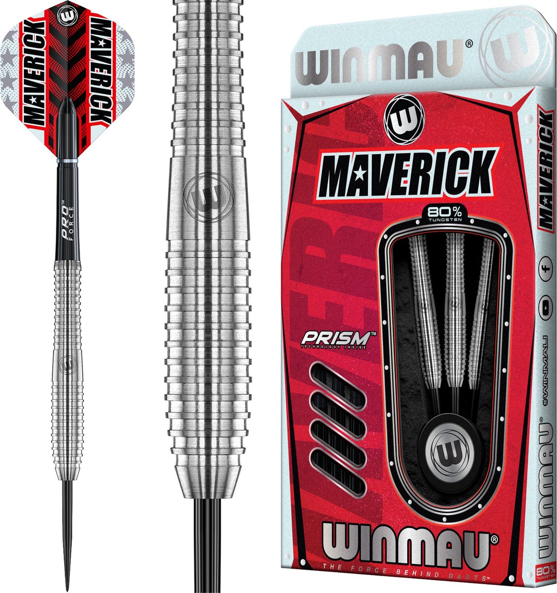 winmau_Maverick_1 Winmau Maverick 80% tungsten 23 gram - Afbeelding 1