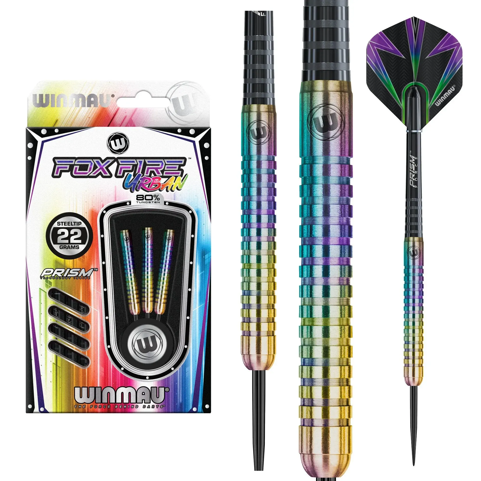 Winmau_FoxFire_Urban_1 Winmau FoxFire Urban 80% tungsten 24 gram - Afbeelding 1