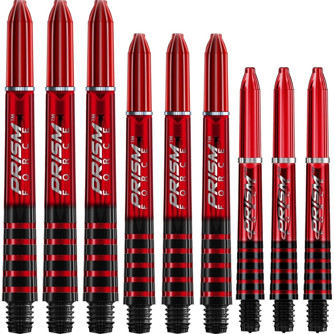 Winmau_Prism_force_rood_medium Winmau Prism Force medium shaft - Afbeelding 1